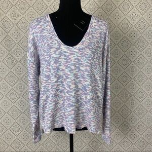 2/$10 Stay Cozy and Stylish Code x Mode Space Dye Knit Lounge Top (NWT)